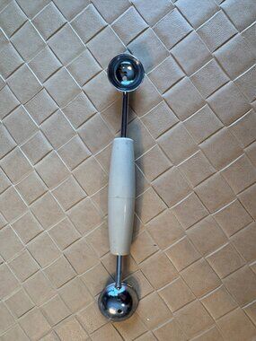 Vintage EKCO Double Ended Melon Baller Ivory Handle USA